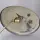 HELO Tischleuchte Henry Gerhard zugeschrieben perlgestrahlt 1950er Mid-Century Vintage