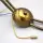 Zweiflammige Wandleuchte aus Messing und Acryl Gold Weiß 1950er Mid-Century Vintage