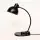 LBL Tischlampe Schwarzglas 1950er Bauhaus Vintage