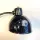 LBL Tischlampe Schwarzglas 1950er Bauhaus Vintage
