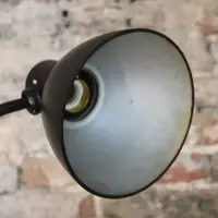 Kandem Tischlampe Metall Bakelit Schwarz 1930er Bauhaus Vintage