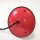 Rockabilly Atomic-Age Hängelampe Laterne rot-weiß Opalglas 1950er Vintage