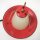 Rockabilly Atomic-Age Hängelampe Laterne rot-weiß Opalglas 1950er Vintage