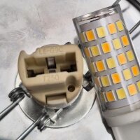 Moderne Tischlampe aus orangefarbenem Glas und Chrom im skandinavischen Stil