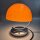 Moderne Tischlampe Orange Glas Chrom Italian Style Space Age