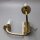 Skandinavische zweiflammige Wandlampe Messing Opalglas 1960er Mid-Century Vintage