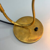 1950er Tütenlampe Messing Rot gelocht Rockabilly Mid-Century Vintage