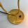 1950er Tütenlampe Messing Rot gelocht Rockabilly Mid-Century Vintage