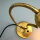1950er Tütenlampe Messing Rot gelocht Rockabilly Mid-Century Vintage