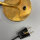 1950er Tütenlampe Messing Rot gelocht Rockabilly Mid-Century Vintage