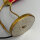 1950er Tütenlampe Messing Rot gelocht Rockabilly Mid-Century Vintage
