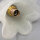 Paar Vintage Tischleuchten aus Messing und Glas mit E14-Fassung – goldfarbenes Textilkabel
