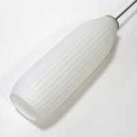 Peill & Putzler „Verona“ Pendelleuchte von Aloys F. Gangkofner – geripptes Opalglas – 1950er – Mid-Century Vintage