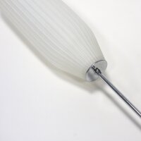 Peill & Putzler „Verona“ Pendelleuchte von Aloys F. Gangkofner – geripptes Opalglas – 1950er – Mid-Century Vintage