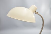 HALA Industrie Tischleuchte aus Metall in Elfenbein * 1940er/1950er * Bauhaus * Vintage