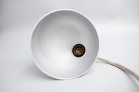 HALA Industrie Tischleuchte aus Metall in Elfenbein * 1940er/1950er * Bauhaus * Vintage