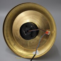 Paar WKR Wand- und Deckenleuchten aus Messing mit goldenem Bubbleglas – 1970er Vintage
