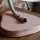Upcycling Tisch- und Wandleuchte aus historischem Heizstrahler – Pastellrosa & Chrom – 1950er/60er Rockabilly Vintage