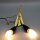 Zweiflammige Wandlampe aus Messing und schwarzem Kunststoff 1950er  Mid-Century Stil Novo  Vintage
