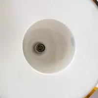 Uno & Östen Kristiansson Tischlampe für Luxus Vittsjö – Stoffschirm Orange – 1960er/70er Swedish Vintage