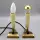 Paar Messing-Tischleuchten – 1950er/60er Mid-Century – E14 – Vintage