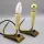 Paar Messing-Tischleuchten – 1950er/60er Mid-Century – E14 – Vintage