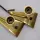 Paar Messing-Tischleuchten – 1950er/60er Mid-Century – E14 – Vintage