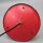 Rockabilly Deckenlampe in Korallrot & Opalglas – 1950er Laternenleuchte Vintage