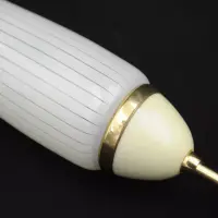 Messing Wandleuchte mit geriffeltem Opalglas –...