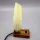 Tischlampe Nachttischlampe - Strukturglas, Holz & Messing 1970er Mid-Century Modern * Vintage