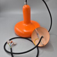 Orange Pendelleuchte im Scandi Style – E27 Metallfassung – Ø 20 cm
