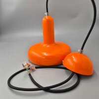 Orange Pendelleuchte im Scandi Style – E27 Metallfassung – Ø 20 cm