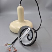 Cremeweiße Pendelleuchte im Scandi Style – E27 Metallfassung – Ø 20 cm