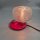 Hillebrand Tischlampe mit Pressglas – Rot & Chrom – 1970er Space Age Vintage