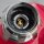 Hillebrand Tischlampe mit Pressglas – Rot & Chrom – 1970er Space Age Vintage
