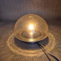 Glashütte Limburg Wand- und Deckenlampe aus Bubbleglas – 1960er Mid-Century Vintage