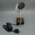 Paar Tischlampen mit geometrischem Opalglas – Messing & Schwarz – 1960er Mid-Century Vintage