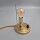 Vintage Tischlampe aus Messing & Glas – 1940er Jahre – E14 – Art Déco / Mid-Century