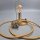 Vintage Tischlampe aus Messing & Glas – 1940er Jahre – E14 – Art Déco / Mid-Century