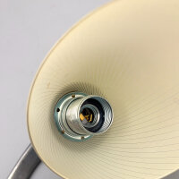 Paar Tischlampen mit Marmorfuß & geriffeltem Opalglas – 1950er Mid-Century Vintage