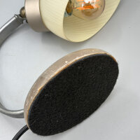 Paar Tischlampen mit Marmorfuß & geriffeltem Opalglas – 1950er Mid-Century Vintage
