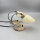 Paar Tischlampen mit Marmorfuß & geriffeltem Opalglas – 1950er Mid-Century Vintage