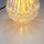 Tischlampe 1970er mit beleuchtetem Pressglasfuß & Retro-Stoffschirm – E14/E27 – Mid-Century Vintage