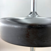 Hillebrand Tischlampe in Schwarz & Chrom mit 2 × E27 – 1970er Mid-Century Vintage