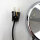Hillebrand Tischlampe in Schwarz & Chrom mit 2 × E27 – 1970er Mid-Century Vintage