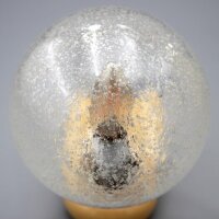 Dietsche Wandlampe in Beige mit Bubbleglas – 1980er Retro Vintage