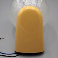 Dietsche Wandlampe in Beige mit Bubbleglas – 1980er Retro Vintage