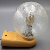 Dietsche Wandlampe in Beige mit Bubbleglas – 1980er Retro Vintage