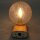 Dietsche Wandlampe in Beige mit Bubbleglas – 1980er Retro Vintage