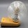 Dietsche Wandlampe in Beige mit Bubbleglas – 1980er Retro Vintage